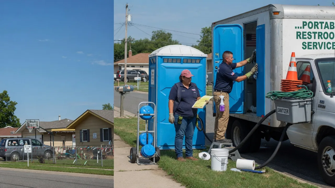 Portable Toilet Rental in Bluffs, IL near me